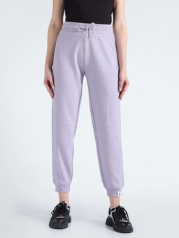 Calvin Klein - Purple Regular-Fit Solid Mid Rise Joggers