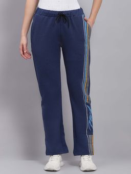 Monte Carlo - Women Solid Blue Trackpant