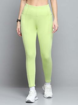 Rock.it - Women Solid Green Leggings