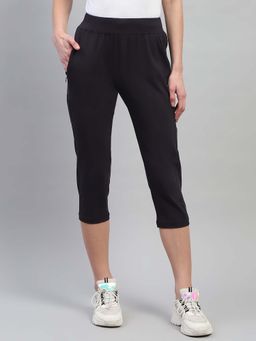 Monte Carlo - Women Navy Blue Regular Fit Mid Rise Capri