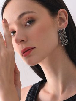 Sohi - Silver Designer Drop Earring