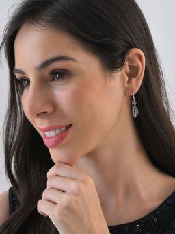 Sohi - Silver Designer Drop Earrings