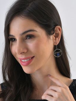 Sohi - Blue Designer Drop Earrings