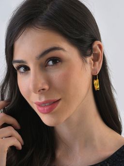 Sohi - Gold Designer Drop Earrings