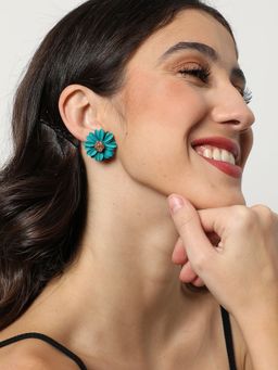 Sohi - Blue Designer Stud Earrings