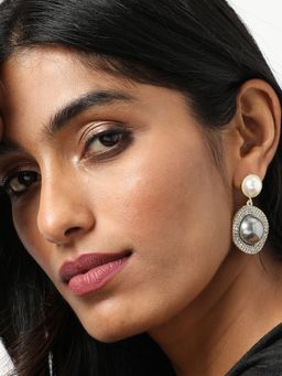 Sohi - Silver Pearls Drop Earring