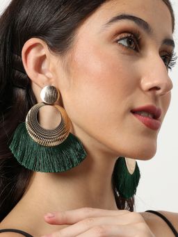 Sohi - Green Designer Drop Earring