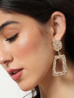 Sohi - Gold Designer Drop Earring