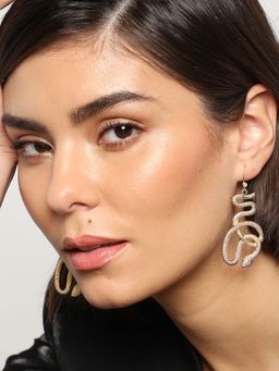 Sohi - Gold Designer Drop Earring