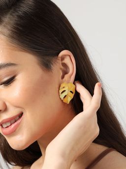 Sohi - Gold Designer Stud Earrings