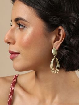 Sohi - Gold Designer Drop Earring