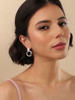 Sohi - Silver Designer Drop Earring