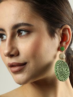Sohi - Green Beaded Drop Earring