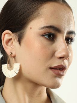 Sohi - White Designer Drop Earring