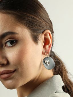 Sohi - Blue Designer Stone Drop Earring