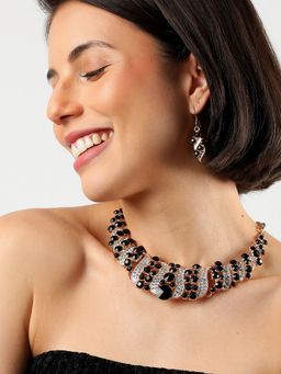 Sohi - Double Colour Rhinestones Jewellery Set