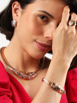 Sohi - Gold Plated Designer Jewellery Set