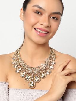 Sohi - Gold Stones Necklace