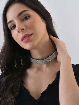 Sohi - Trendy Designer Stone Choker Necklace