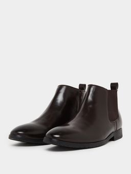 Styli - Men Faux Leather Chelsea Boots