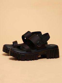 ERIDANI - Women Rae Black Block Heels