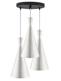 Homesake - Round Chandelier Inverted Cone Silver