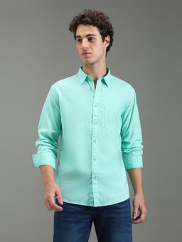 Pepe Jeans - Men Blue Solid Long Sleeves Shirt