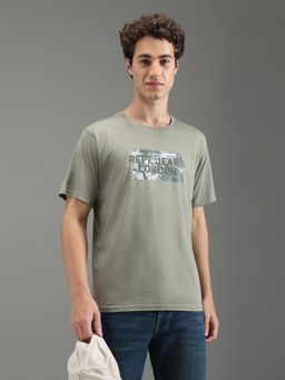 Pepe Jeans - Men Green Graphic Short Sleeves T-Shirts