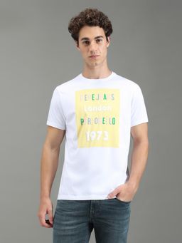 Pepe Jeans - Men White Printed Short Sleeves T-Shirts