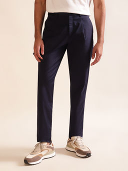 Andamen - Regular Fit Men Navy Blue Stretchable Chinos