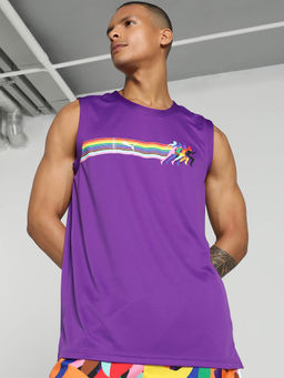 Puma - Love Marathon Mesh Unisex Purple Tanks