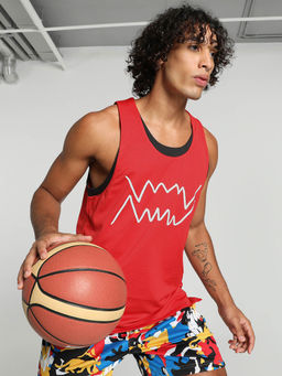 Puma - Jaws Core Mens Red Tanks