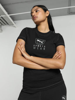 Puma - Better Sportswear Women's Black T-Shirt