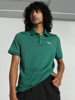 Puma - Seaml Essentials Polo Men's Green T-Shirt