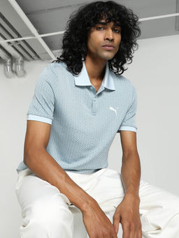 Puma - Seaml Essentials Polo Men's Blue T-Shirt