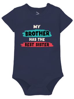 Zeezeezoo - Navy Blue Typography Romper