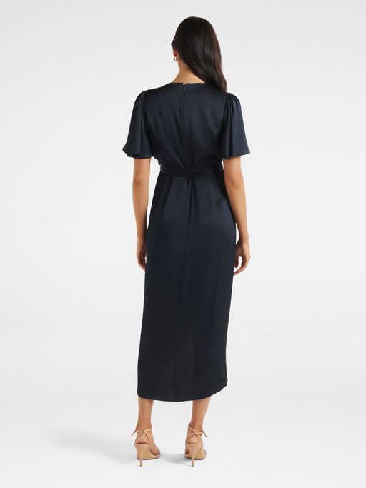 carolina satin midi dress Carolina Herrera Satin midi dress - Women - Crimson Dresses