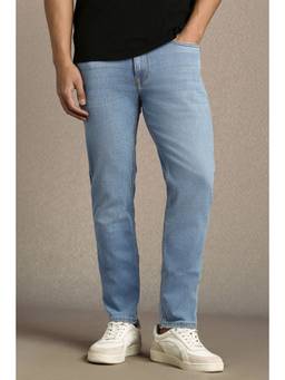 Louis Philippe - Men Light Blue Light Smart Fit Jeans
