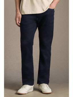 Louis Philippe - Men Navy Blue Dark Straight Fit Jeans