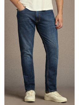 Louis Philippe - Men Blue Mid Straight Fit Jeans