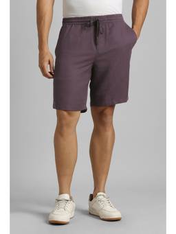 Simon Carter - Men Purple Solid Shorts