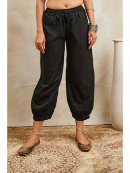 TAHILIYA - Black Soft Cotton Izhaar Pants