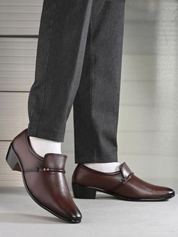 Valentino - Mens Leather Formal Oxford Shoes - Brown