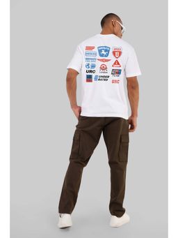 UNDERRATED CLUB - URC Racing Club White Oversized Fit T-shirt Men