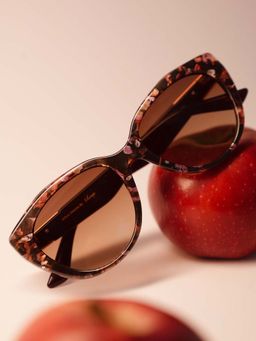 Vintage - Women UV Protection Brown Lens Cat Eye Sunglasses