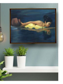 The Art House - Abstract Painting Multicolor (40X30 Inches)