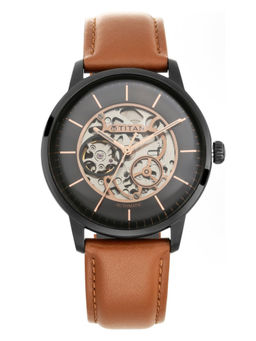 Titan - Black Round Analog Watch -90110NL01