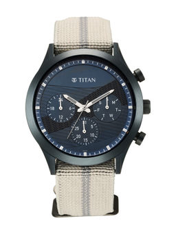 Titan - Athleisure 90129QP01 Blue & Anthracite Dial Watch for Men