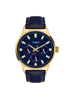 Timex - Men Blue Round Multifunction Dial Watch- TWEG19928