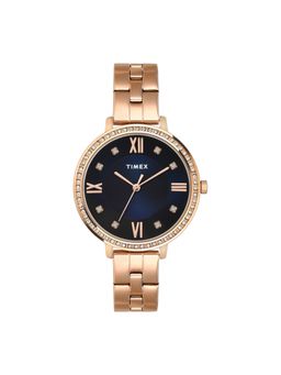 Timex - Round 21mm Blue Dial Analog Women Watch - TWEL14709